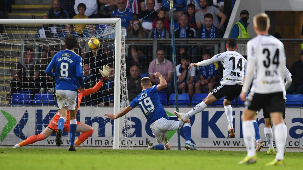 Nine-man St Johnstone’s European journey ends with loss to LASK