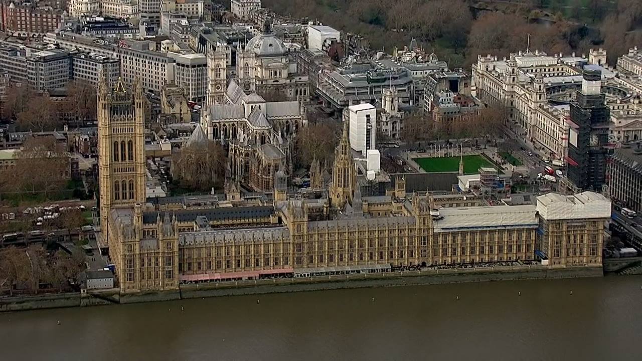 Big Ben towers above the Houses of Parliament.