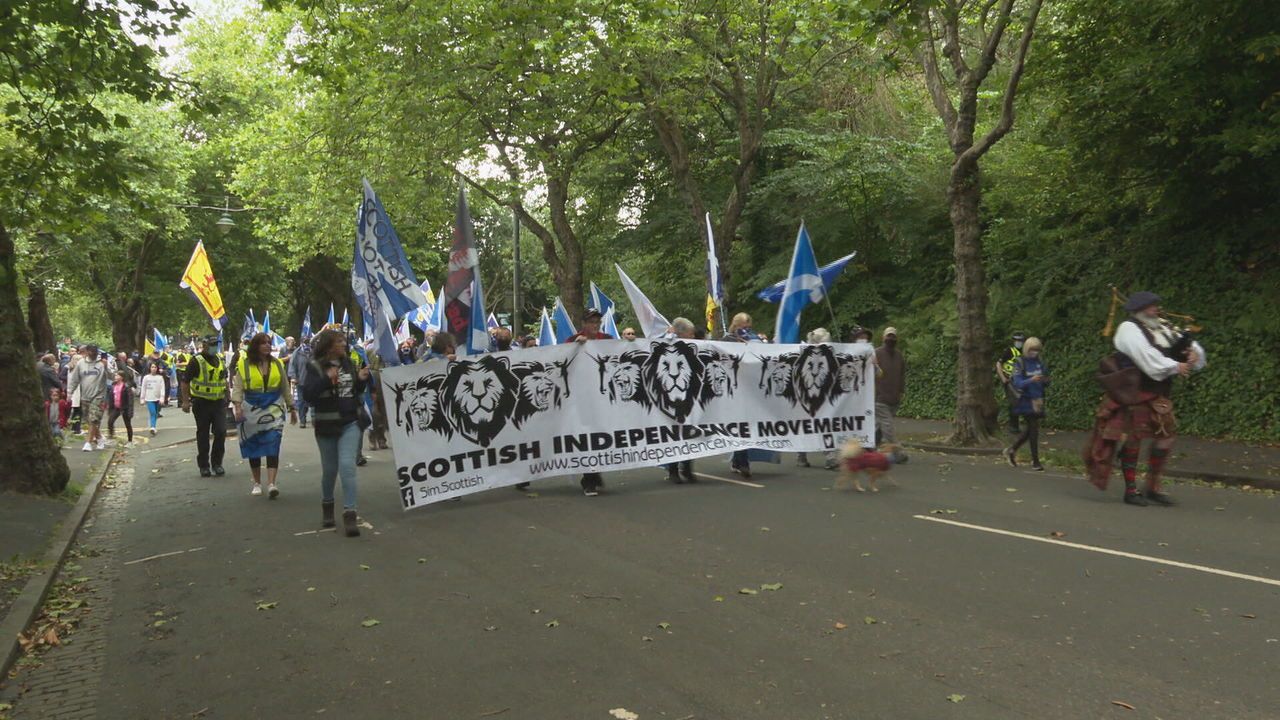 The march was held in Glasgow on Saturday afternoon.