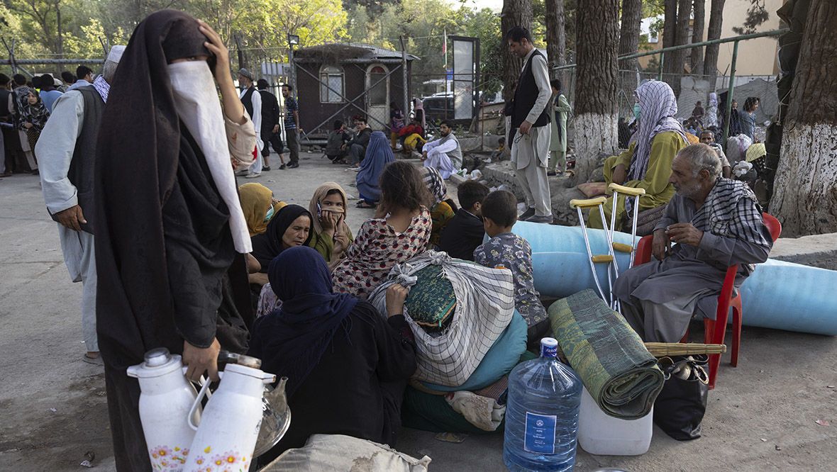 People displaced by the Taliban advanced flooded into Kabul to escape the takeover of their provinces.