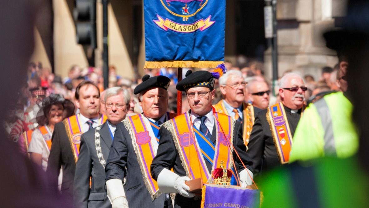 Seven arrests made during orange walk parade in Glasgow