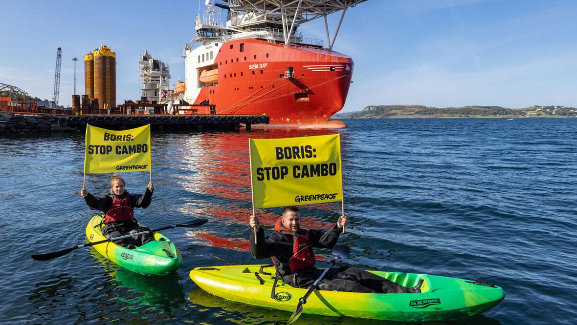 Greenpeace claims victory over Cambo oil field drilling work