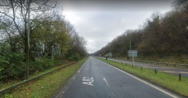 Motorcyclist dies after three-vehicle crash on major road