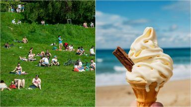 Scotland basks in 27C temperatures in end of summer heatwave