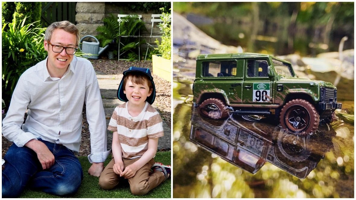 Dad snaps scenic photos of son’s Hot Wheels cars for a year