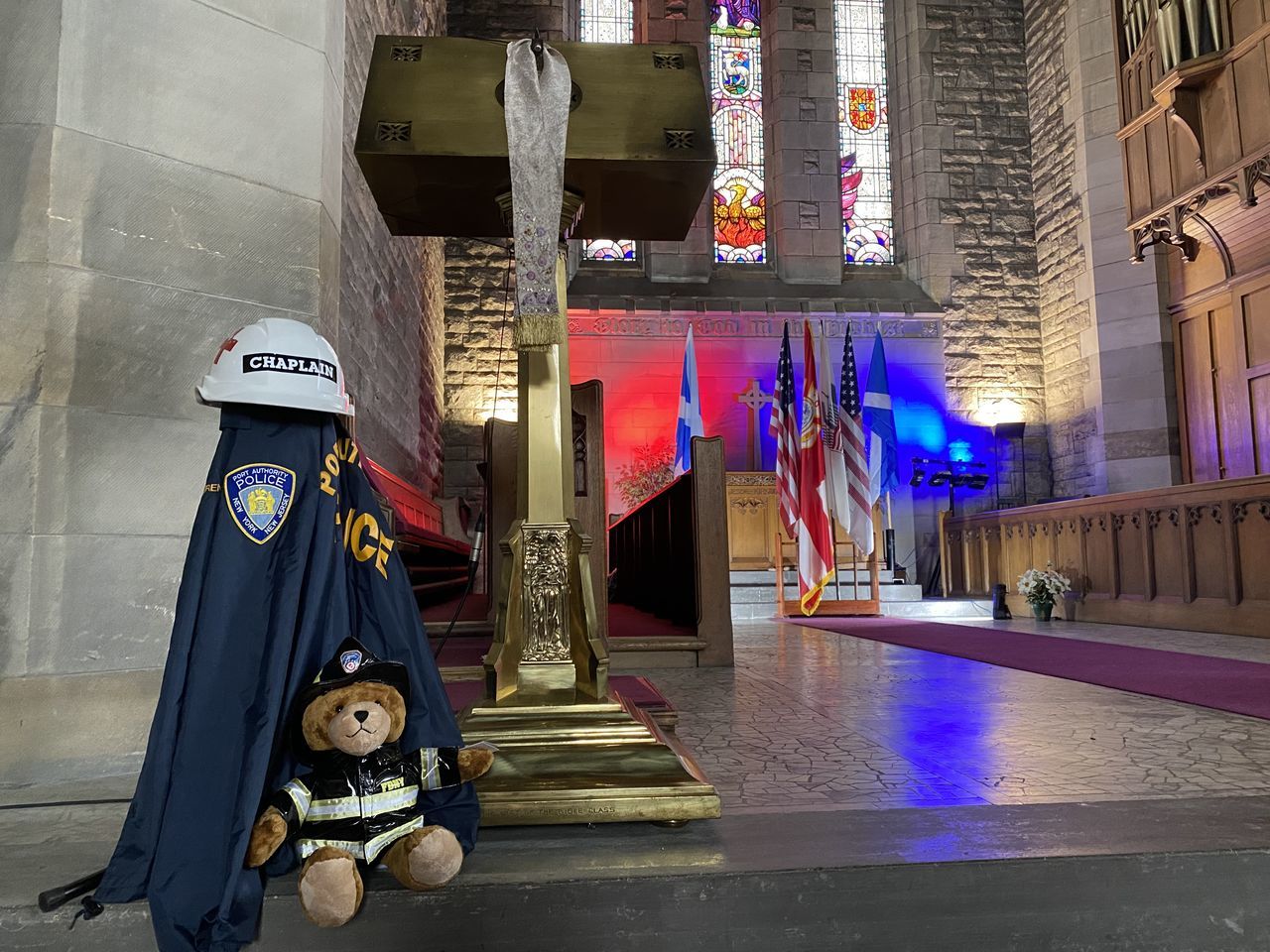 The scene of remembrance at Cathcart Old Parish Church, where Rev Galbraith is minister.