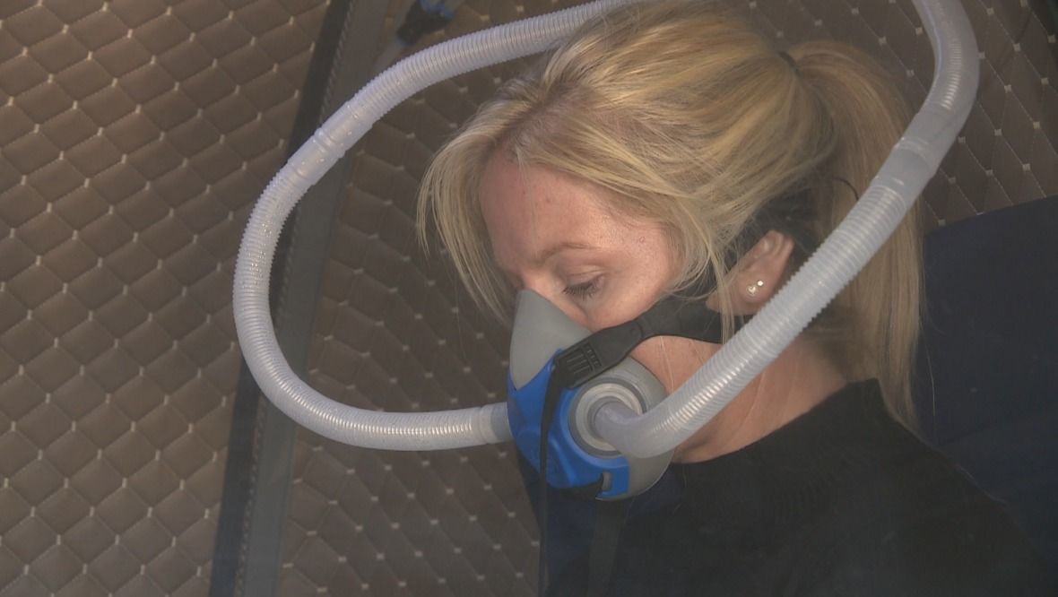 Hyperbaric oxygen therapy:  Mrs Lawrence has had her therapy at O2 Worx, a firm in Aberdeenshire.