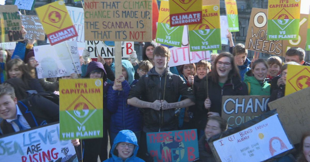 Climate change protest