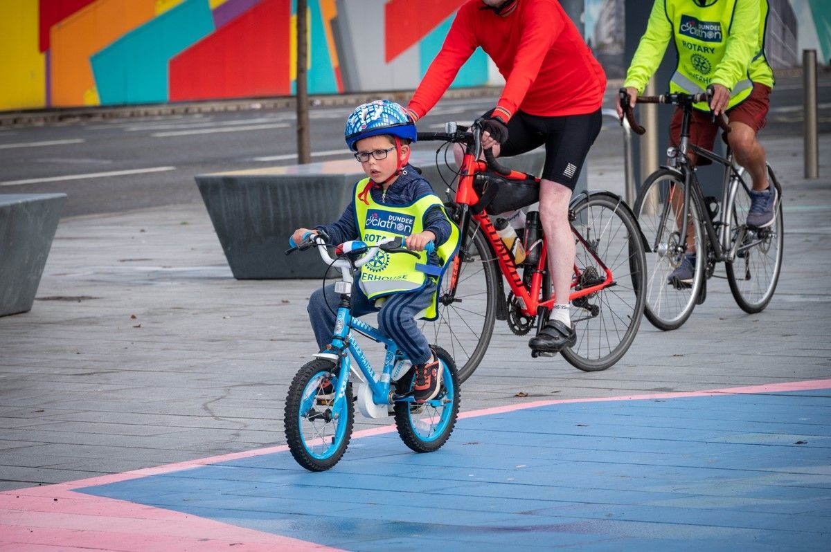 Cyclathon 2021: This year's youngest cyclist Daniel Alexander. 