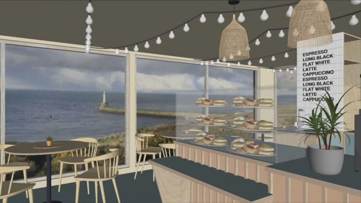 Plans: The site at Greyhope Bay will house a viewing area, cafe and education space.