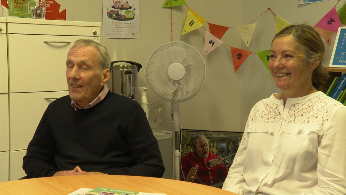 Colin McDowall and his niece Laura McConnell.