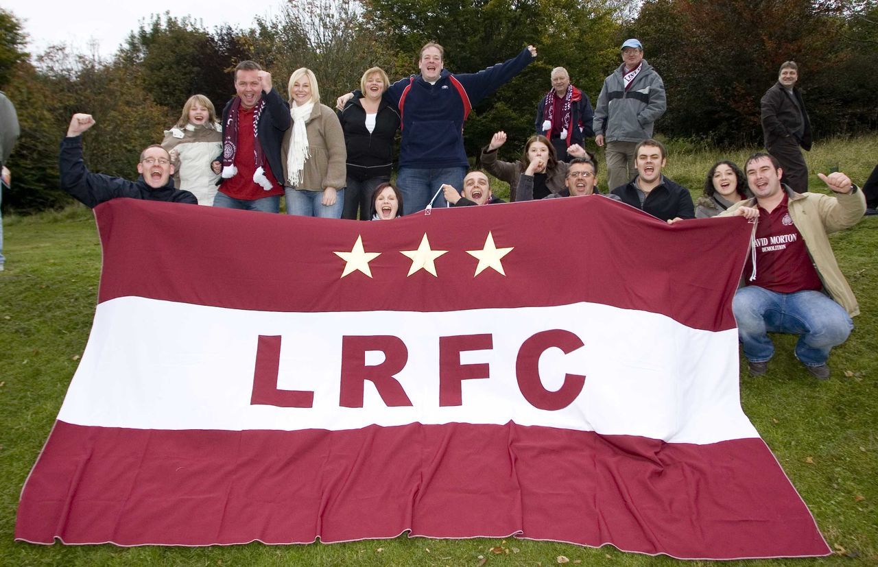 Linlithgow Rose supporters enjoy watching their team cruise into the second round.
