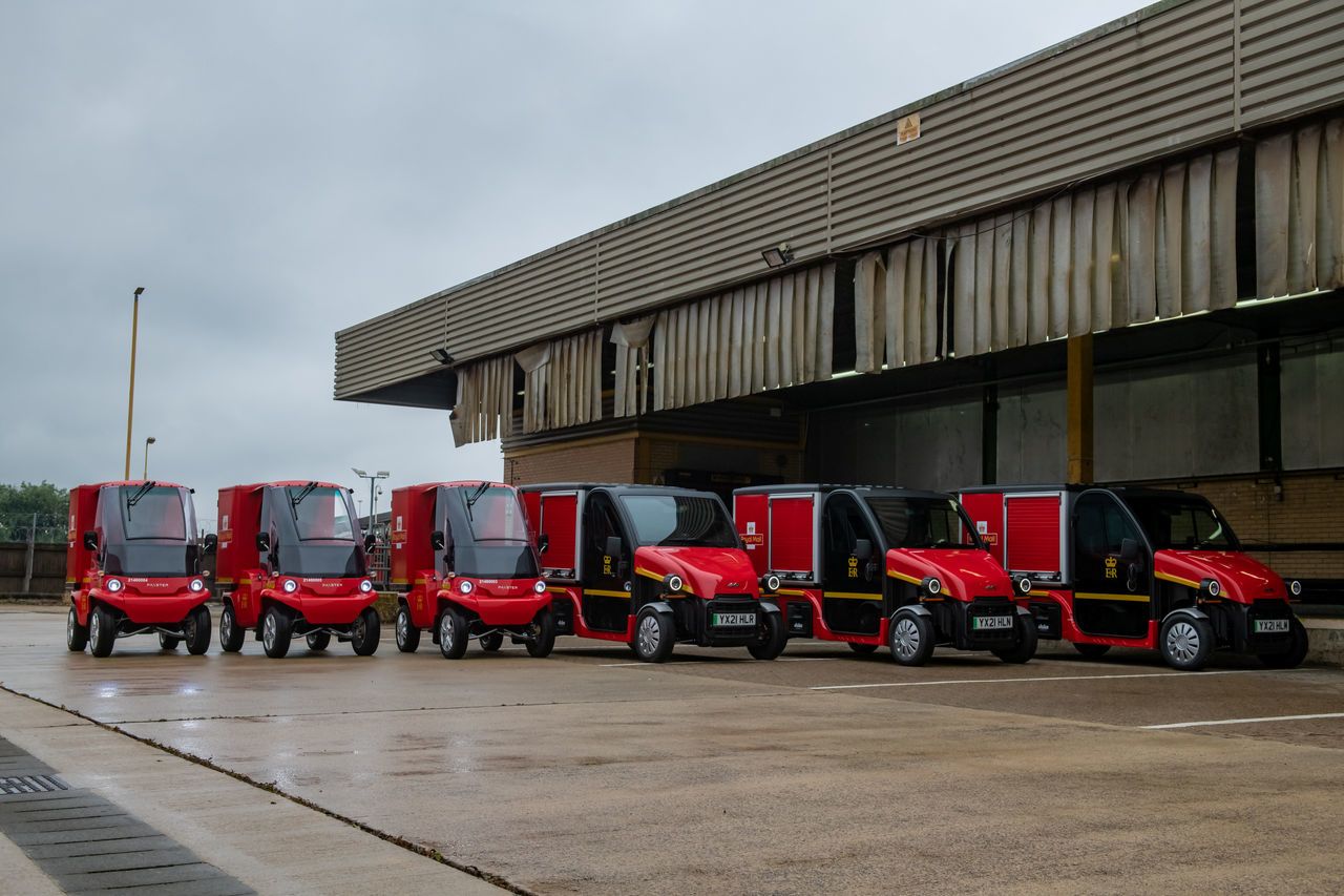 E-trikes unveiled at Royal Mail Fleet Workshop.