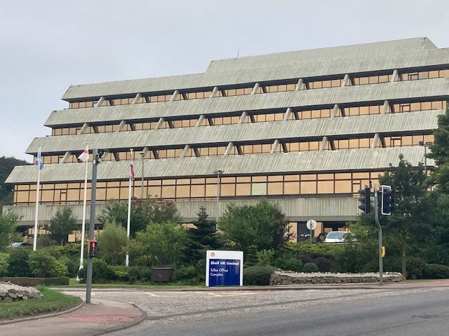 Since 1973 the Shell office in Aberdeen has been at the industrial estate in Tullos, off Wellington Road. The future of the Tullos site will be subject to a future decision. 