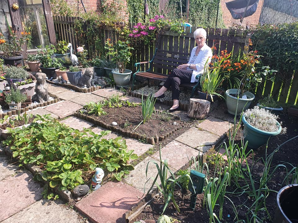 Pamela McLaughlan has been tending the section of garden for 28 years.