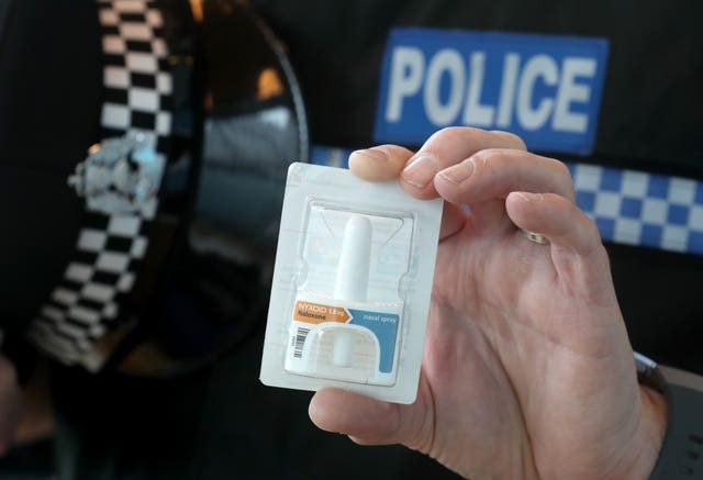 The public are being encouraged to order Naloxone (Andrew Milligan/PA)