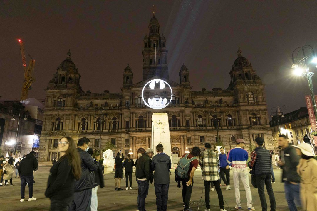 Bat signal lights up Glasgow to celebrate Dark Knight on Batman Day