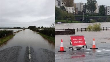 Flooding causes travel chaos as Scotland battered by heavy rain