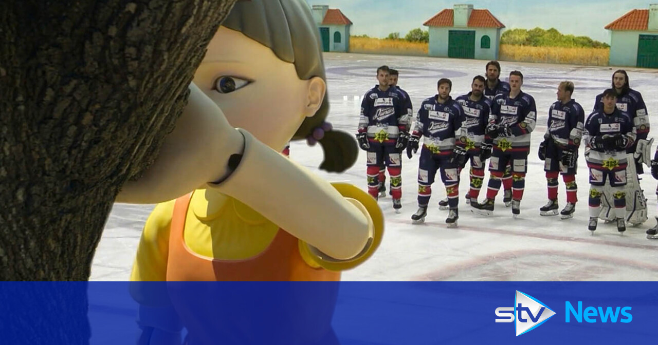 Ice hockey players recreate Squid Game challenge at Dundee rink STV News