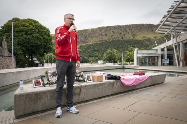 Campaigner Peter Krykant ran a safe consumption room from a converted minivan in Glasgow (Jane Barlow/PA)