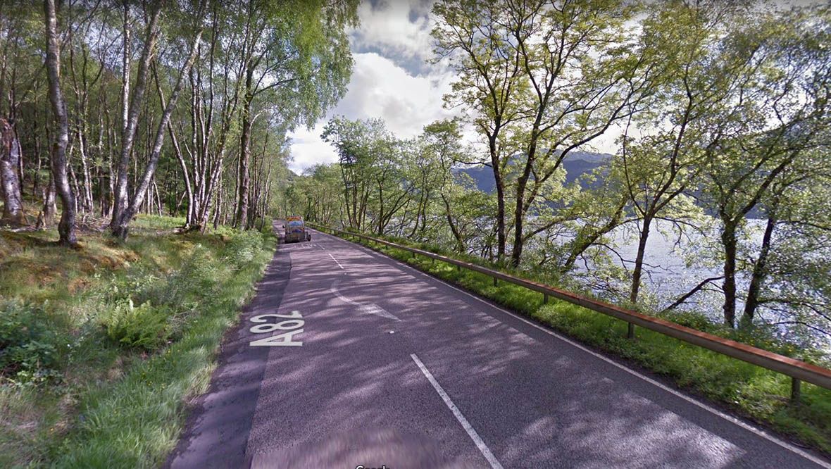 A82 closed at Loch Lomond following three-vehicle crash