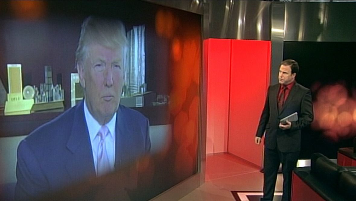 Donald Trump appeared on the first ever episode of Scotland Tonight.