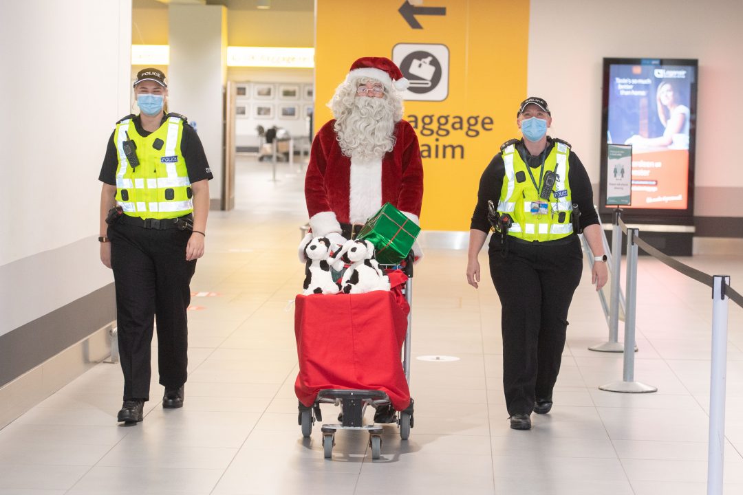 Santa touches down from North Pole to launch charity workshop