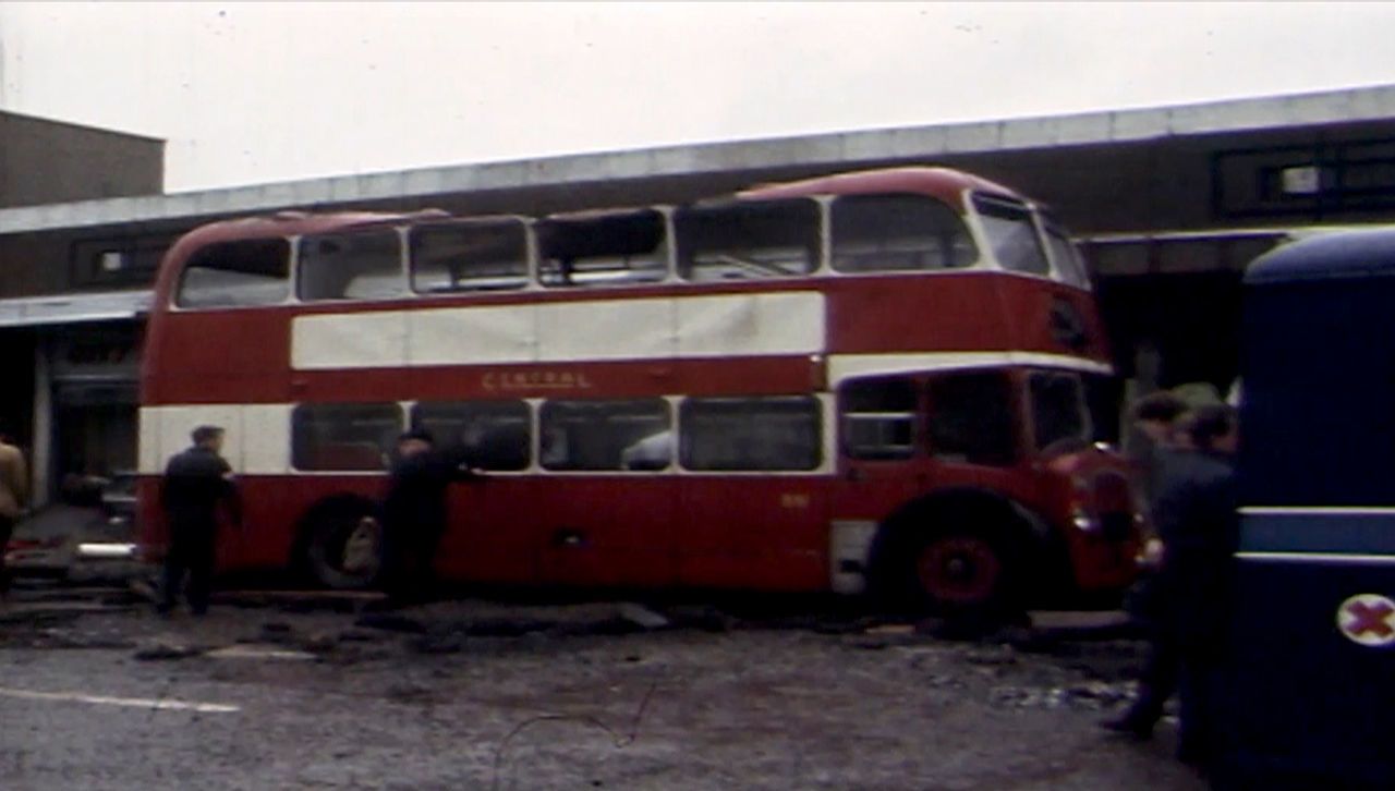 Two passengers were killed after getting off this bus just before the explosion.