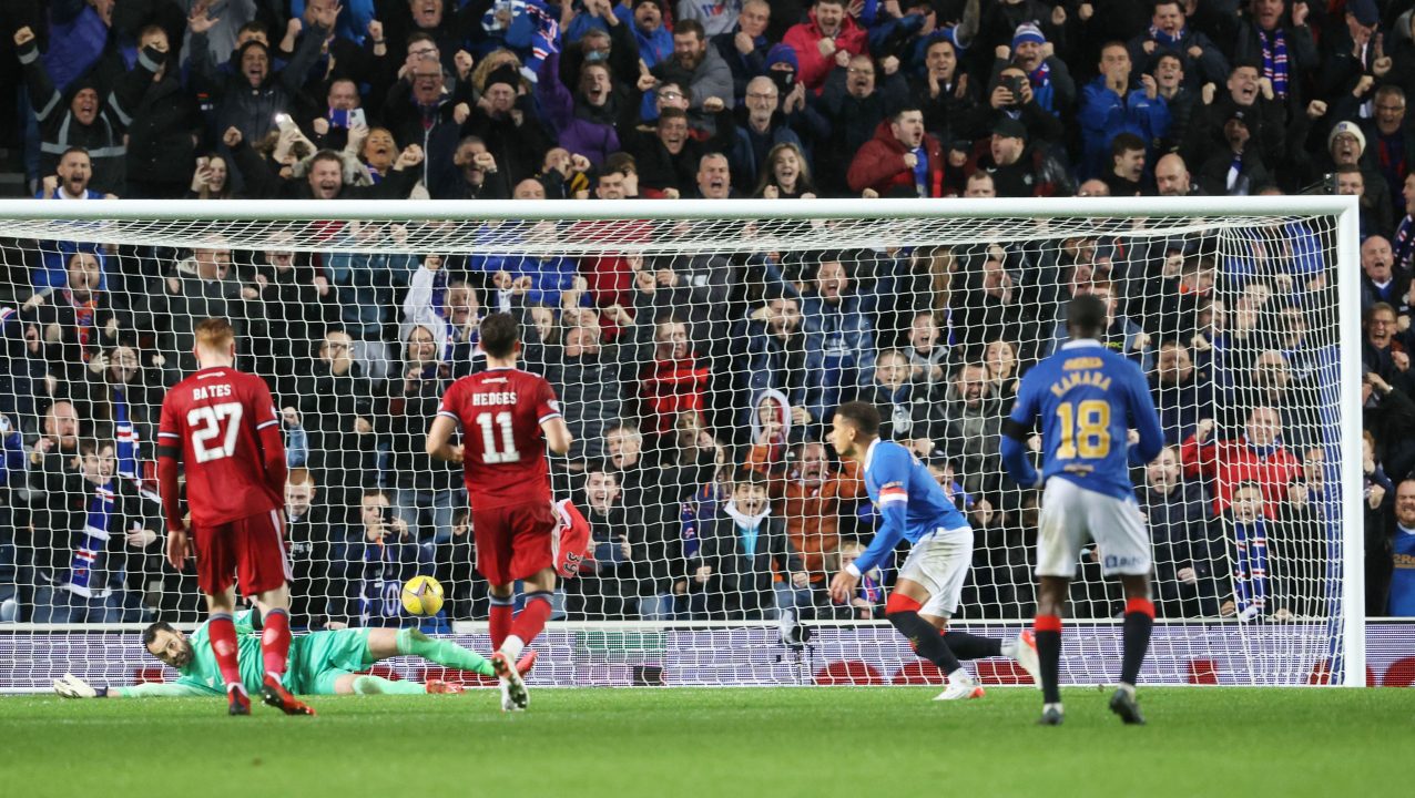 Rangers hit back to take a point at home to Aberdeen