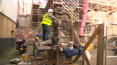 Army veterans help restore one of city’s oldest buildings