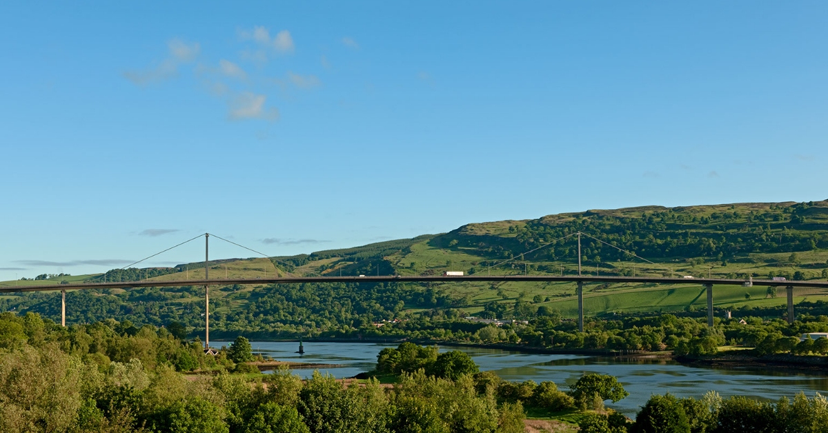 The Erskine Bridge where restrictions on the Clyde are currently in place.