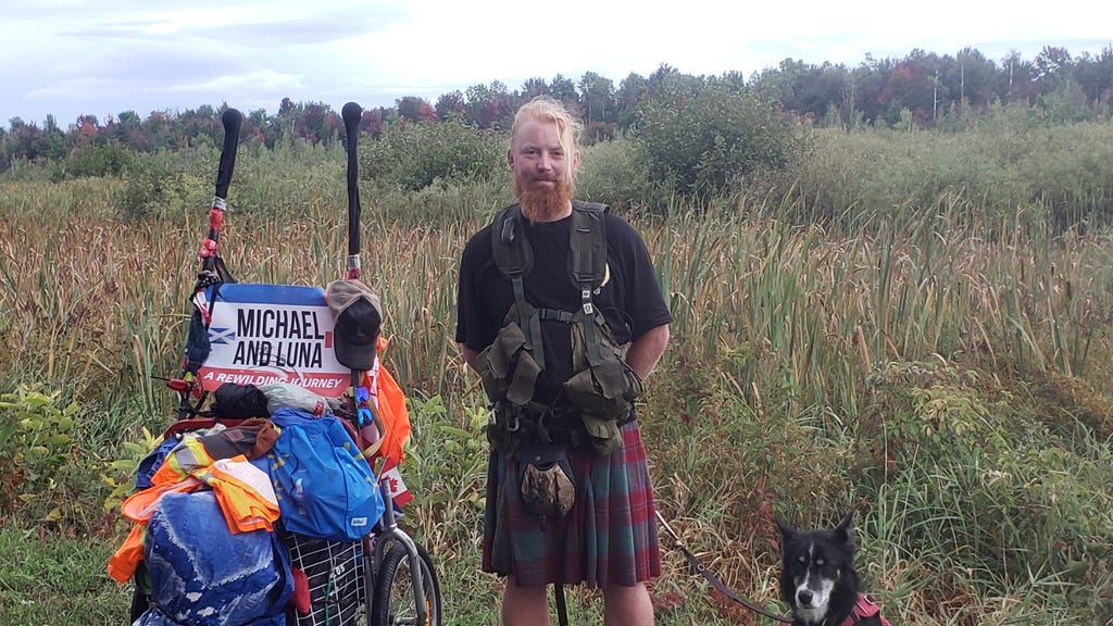 Musician set to complete 5000-mile trek with pet husky for charity