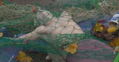 COP26: ‘Dead mermaid’ protest demands end to bottom trawling fishing