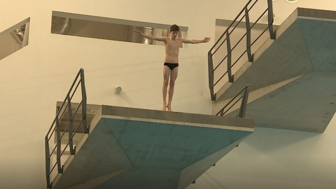 Diving at Aberdeen Sports Village.