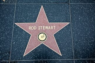 Sir Rod Stewart talks about his new album on TV.