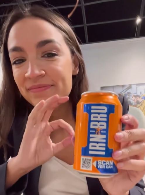 The US politician tried the drink in a video posted on her Instagram. 
