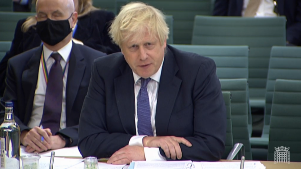 Prime Minister Boris Johnson receives Sue Gray’s partygate report