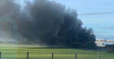 Woman dies after fire engulfs public toilets in seaside town