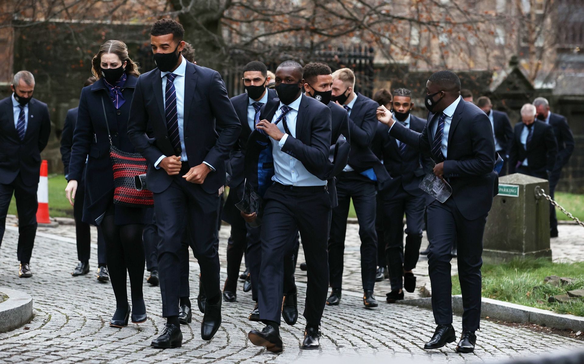 Members of the current Rangers squad attended the memorial. (Alan Harvey/SNS Group)