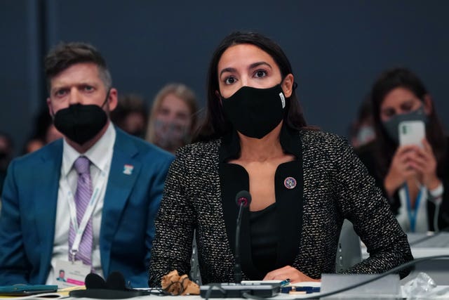 Alexandria Ocasio-Cortez shared details of her trip to Glasgow.