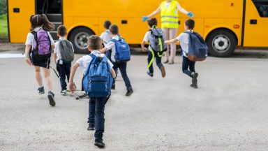 School buses pulled in North Lanarkshire by SPT hours before children due to return after summer break