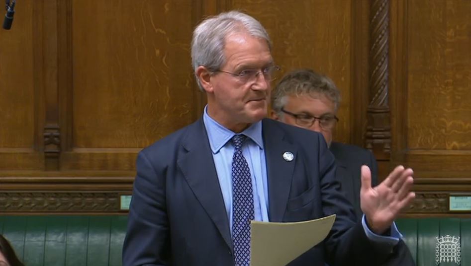 Owen Paterson speaking in the House of Commons.
