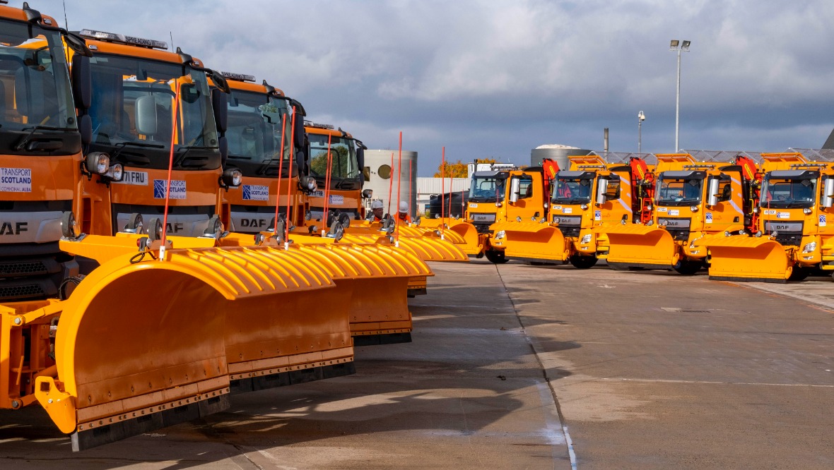 Winter fleet: There are more than 230 gritters.