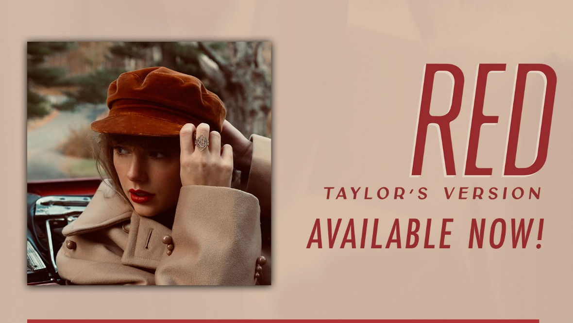 Taylor Swift thanks fans as she releases re-recorded Red album