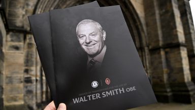 Football greats celebrate Walter Smith’s life at Glasgow Cathedral