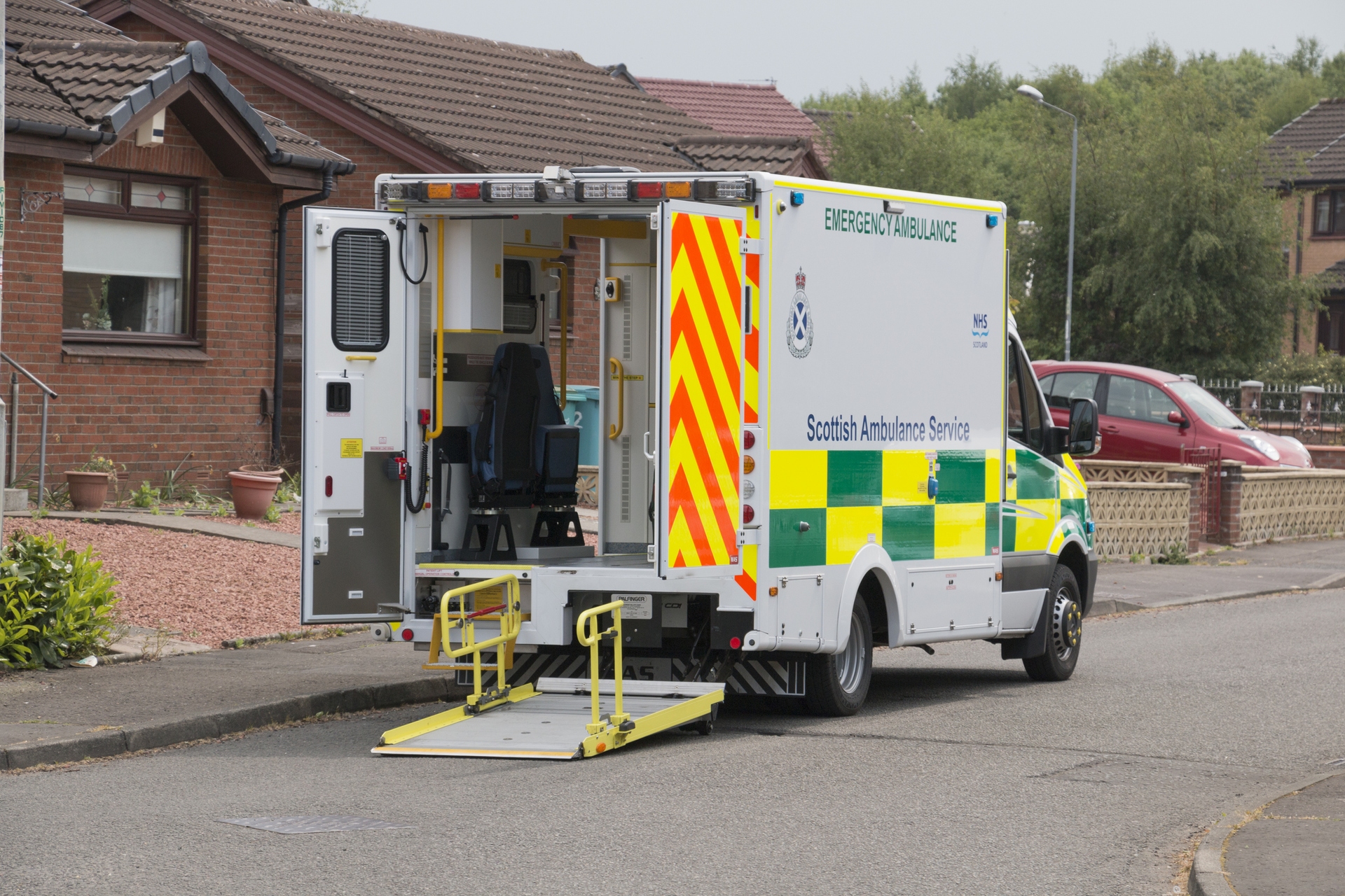 Stock image of ambulance.