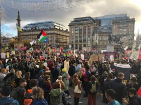 Thousands gather in George Square after march demanding climate action