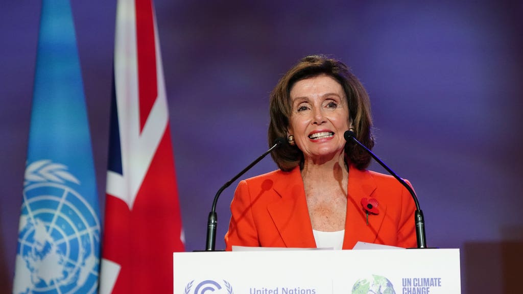 COP26: Climate change is matter of equality, says Nancy Pelosi