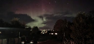 Snapper spots ‘ghost of Lady Aurora’ as Northern Lights fill sky
