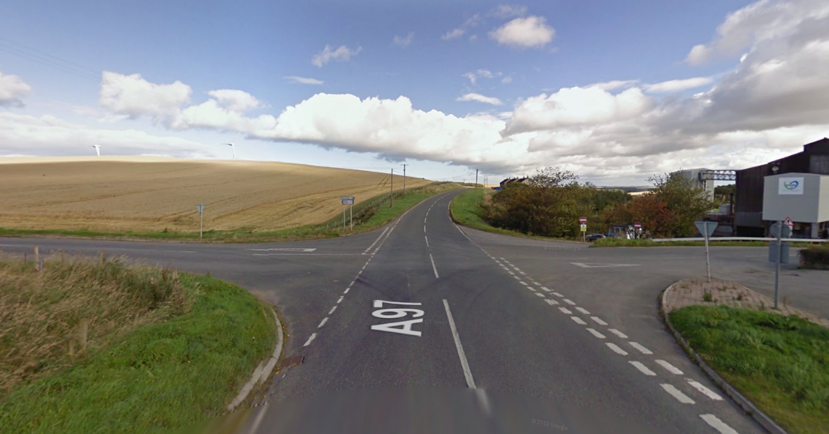 Woman dies in hospital after two-car road crash on A97